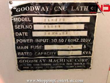 تراش سی ان سی دو محور Goodway GA 300 ساخت تایوان